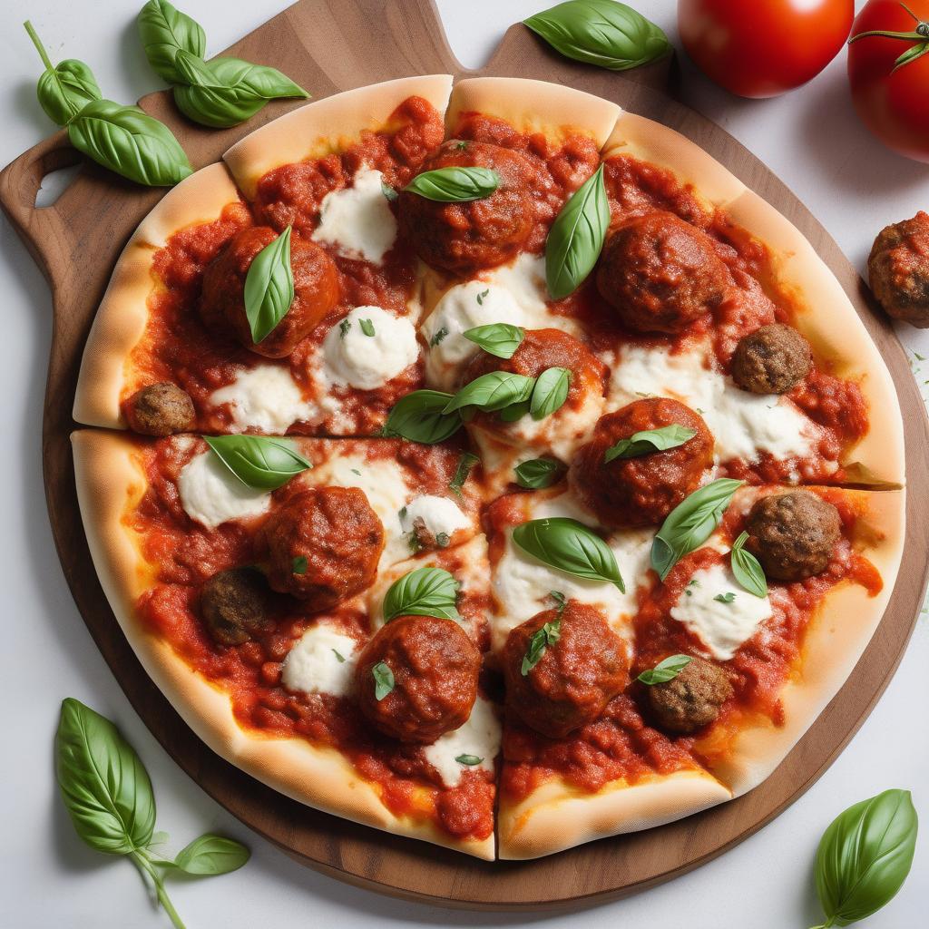 Meatball Pizza